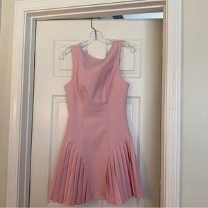 Elegant Pink Sleeveless Dress